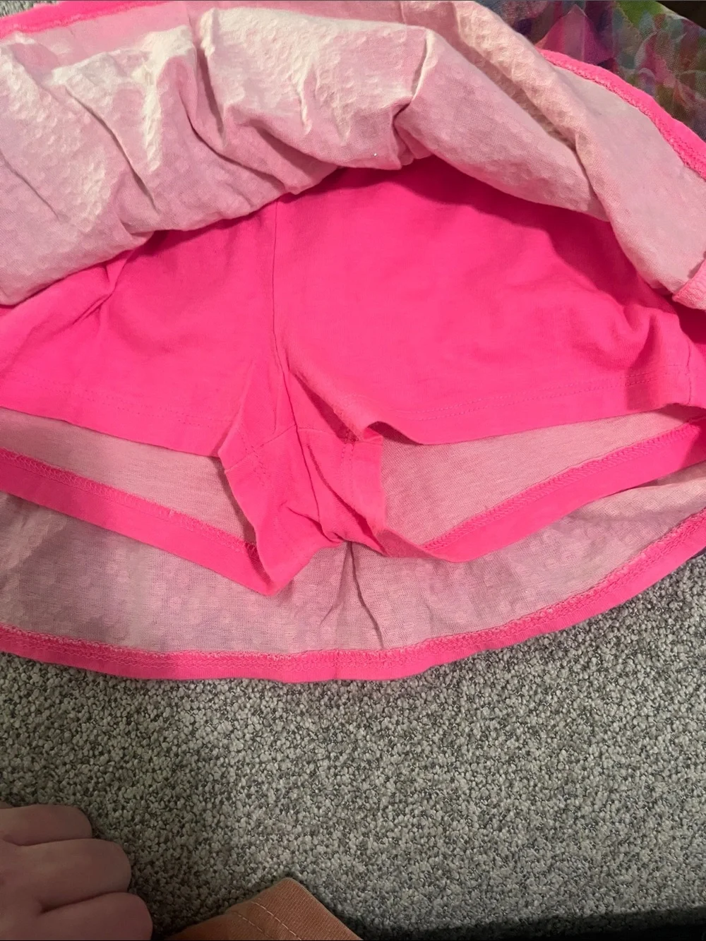 Justice Pink Multicolor Tulle Skater Skirt